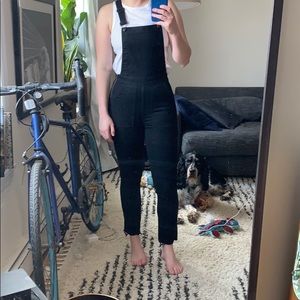 Madewell overalls in Lunar wash